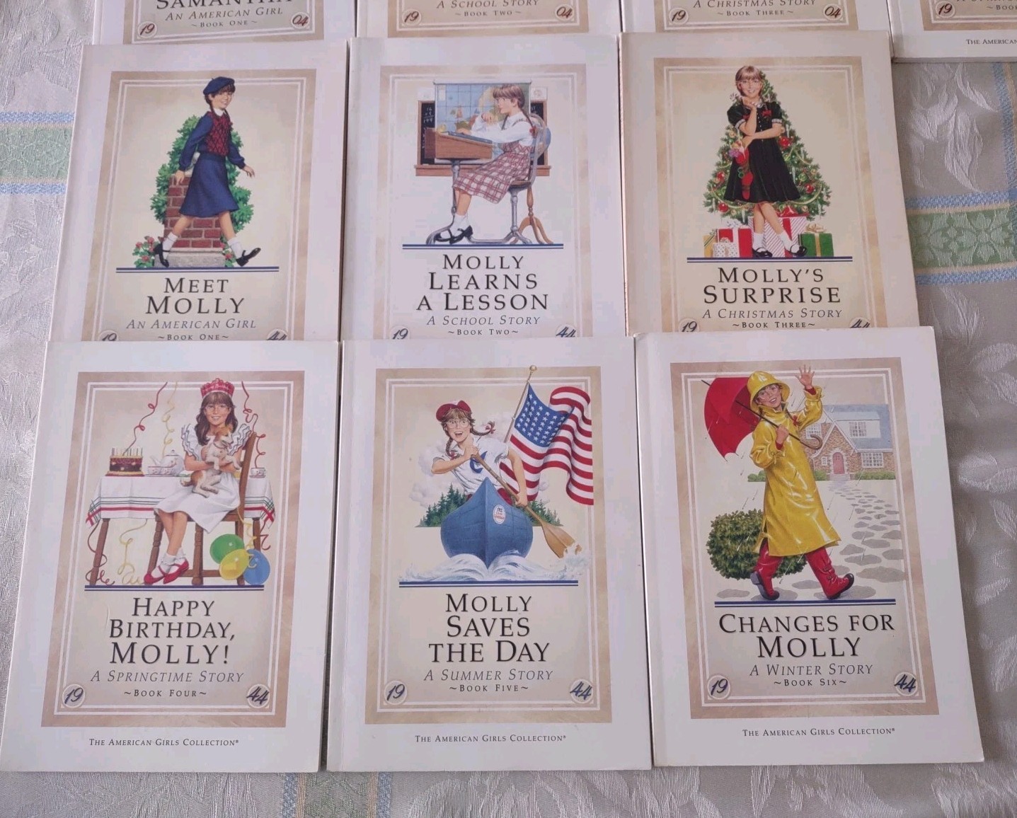 American Girl Books Lot of 30 Paperback Pleasant Company White Cover Addy Molly