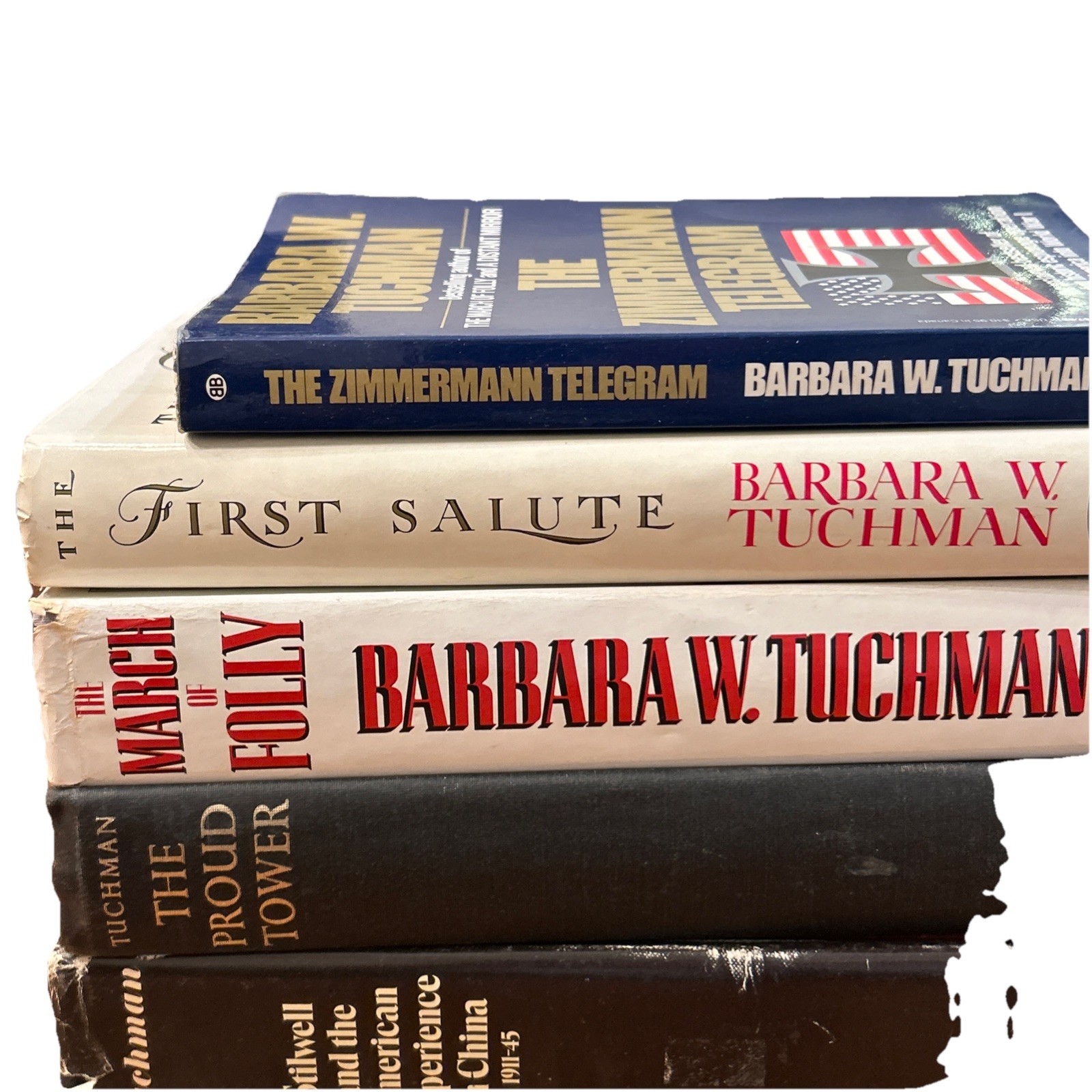 Barbara W. Tuchman HC Lot of 5 First Salute Proud Tower Stillwell Zimmerman Tele