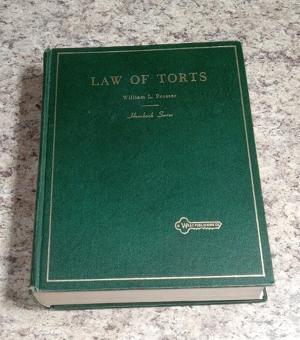 Laws Of Torts 1971 Hornbook Series William Prosser Vintage Law Book￼
