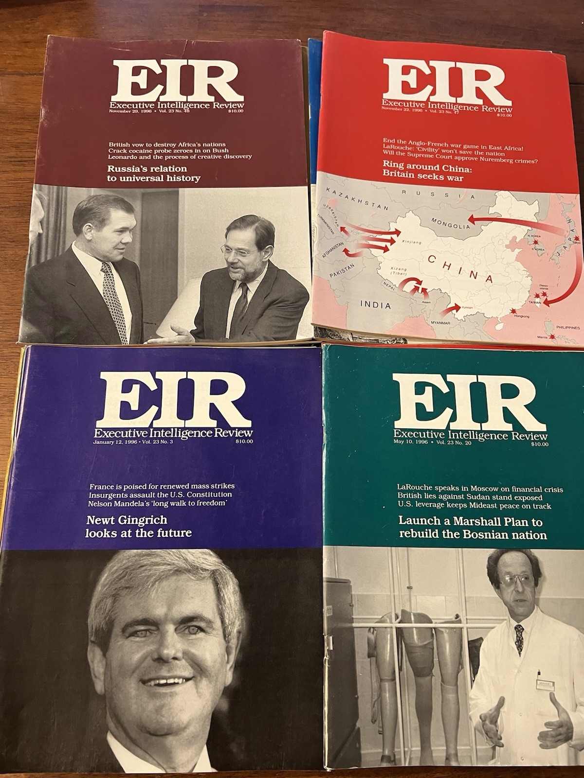 EIR Executive Intelligence Review 51 Issues 1996