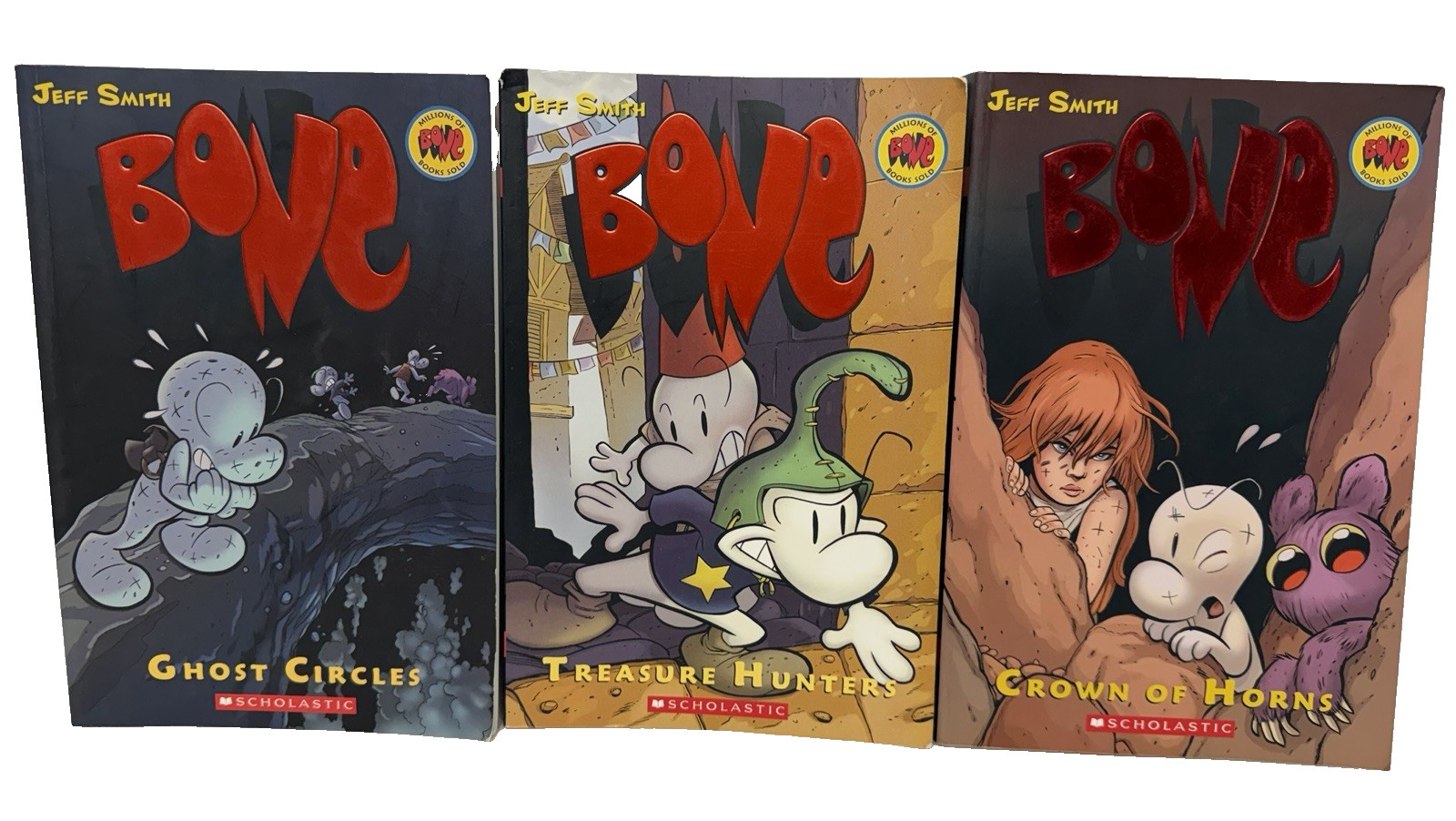 Jeff Smith Vol 1-9 Bone Complete Comic Series Set Graphix Scholastic Lot Graphic