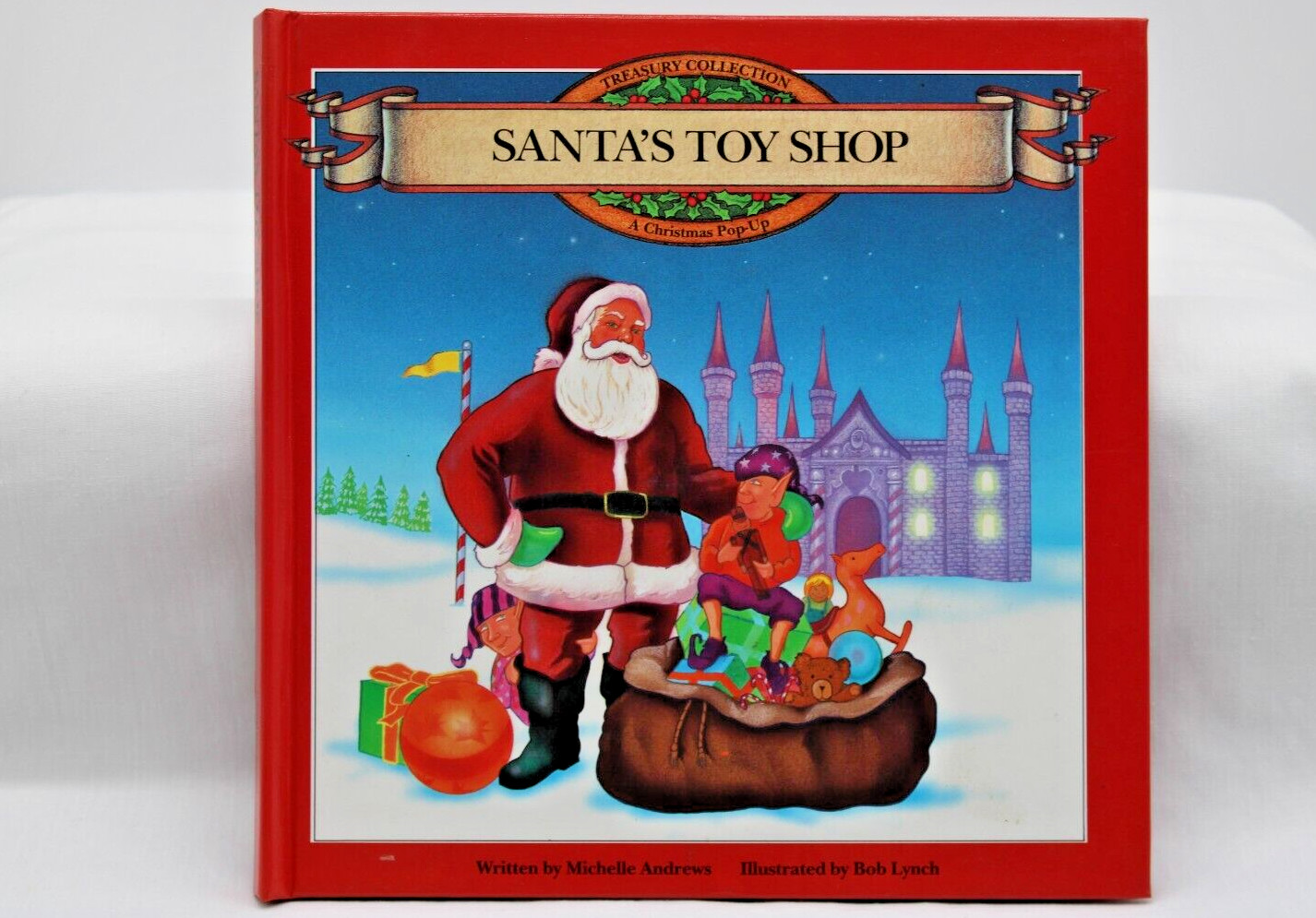 1992 Christmas Pop-up Books Lot of 5 Hard Cover Treasury Collection Vintage