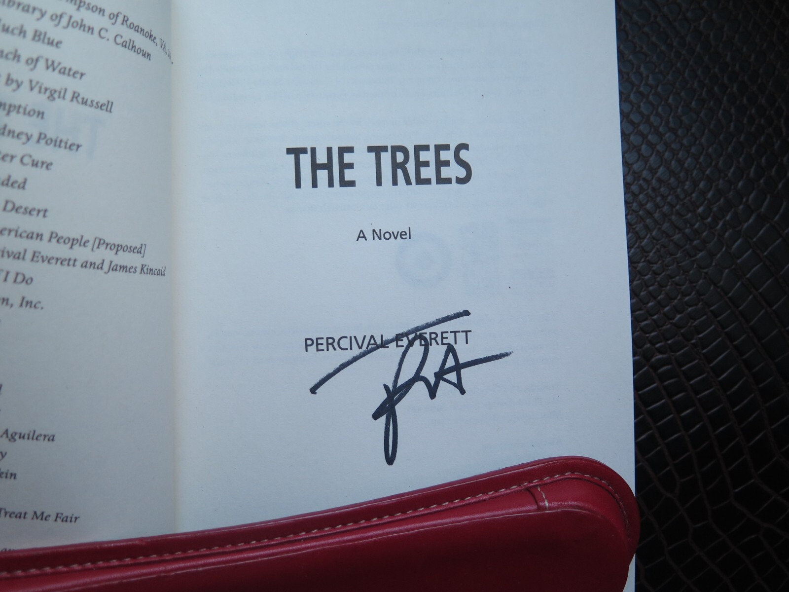 SIGNED by Percival Everett | The Trees | Paperback | 2022 Booker Prize Shortlist