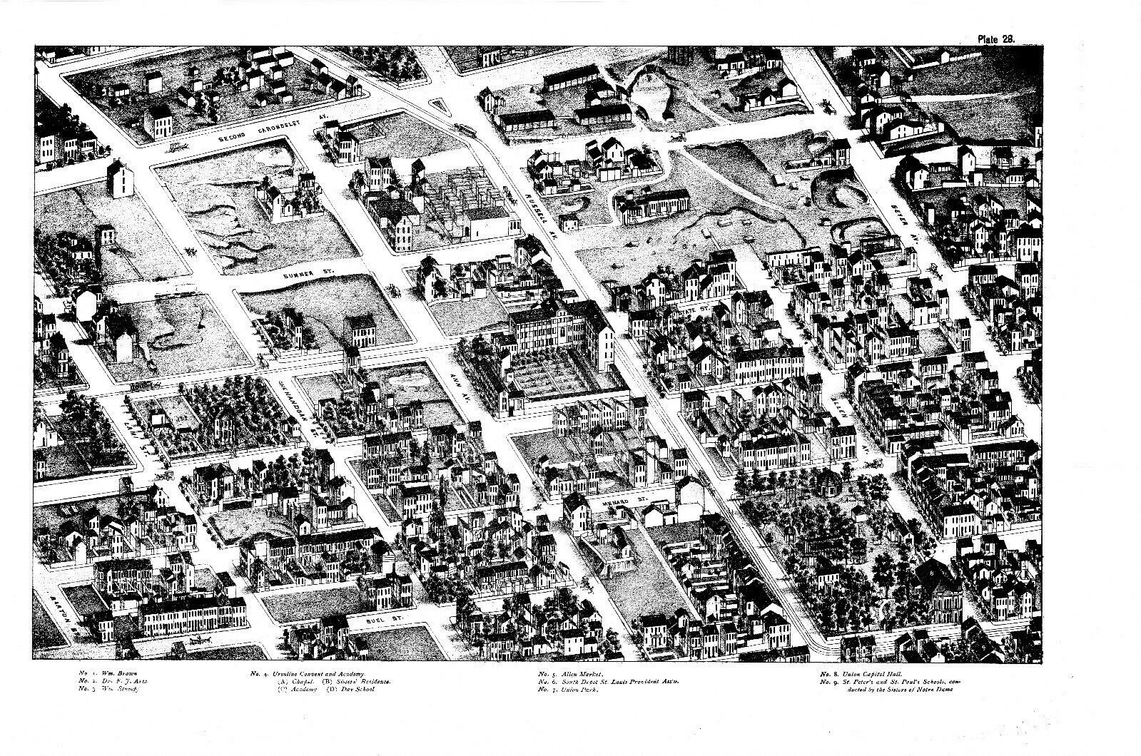 Pictorial St. Louis: The Great Metropolis of the Mississippi Valley 1875 HC 1971