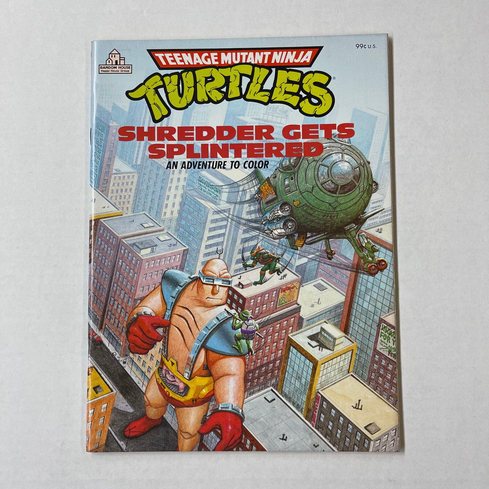 Teenage Mutant Ninja Turtles Shredder Coloring Book 1988 Vintage TMNT 48 Pages