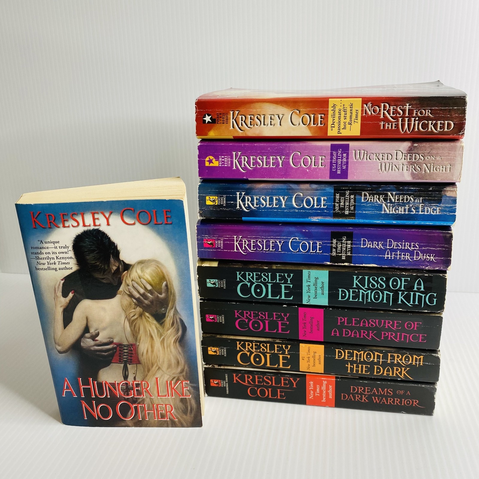 Kresley Cole – #1-9 of THE IMMORTALS AFTER DARK Series – Lot of 9 – Paperback