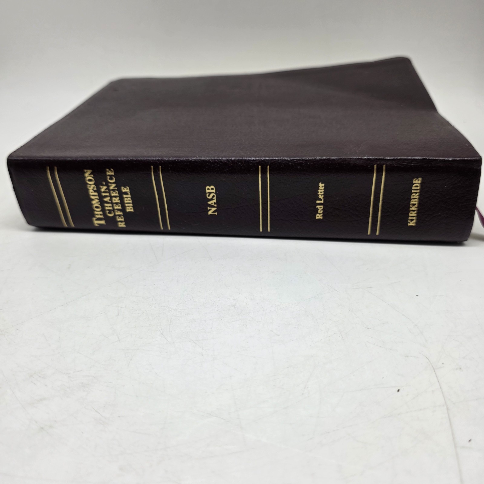NASB Thompson Chain Reference Study Bible Red Letter 1988 Bonded