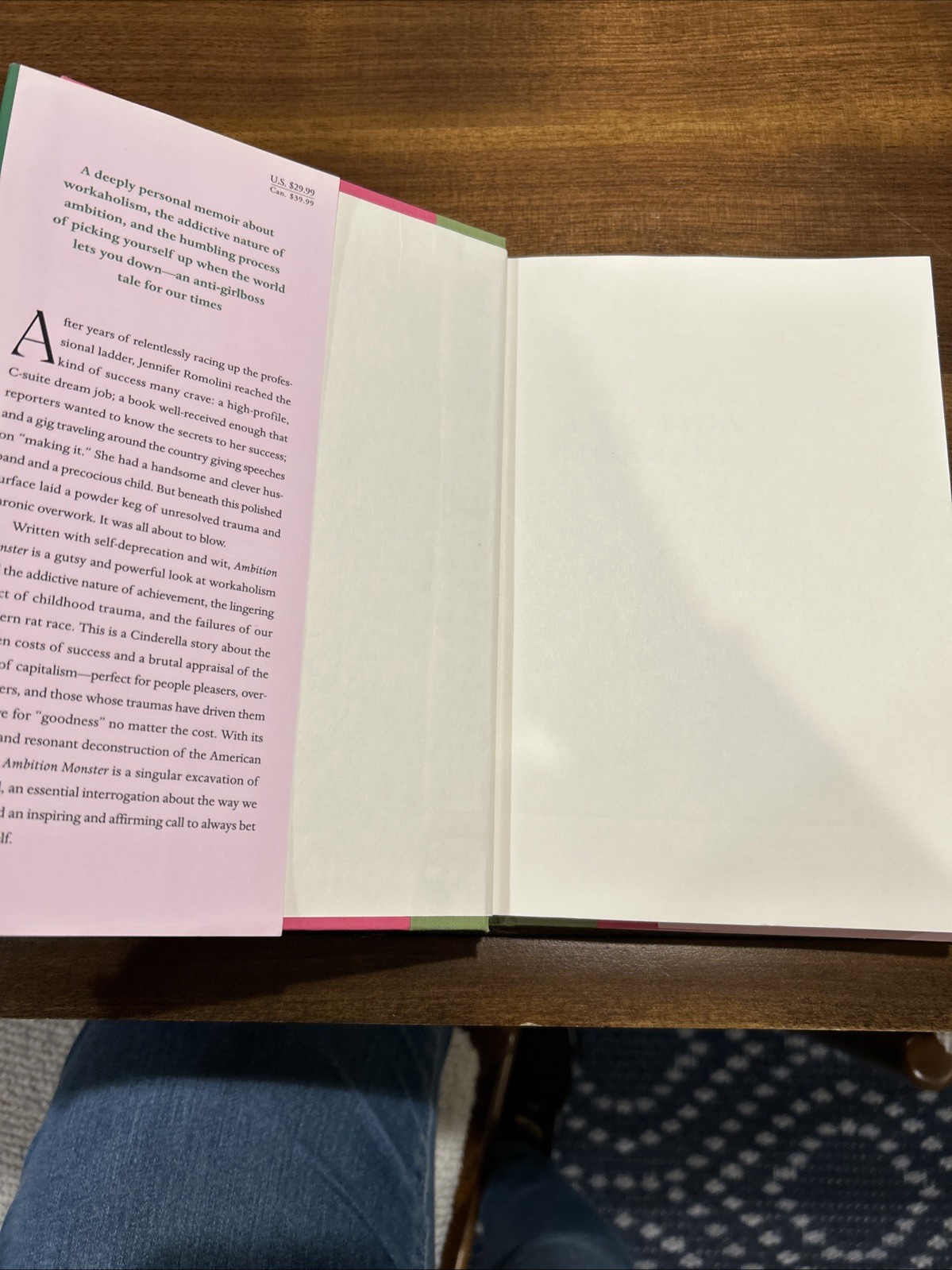 Ambition Monster – A Memoir by Jennifer Romolini (ARC~6/4/2024, Like New, TPB)