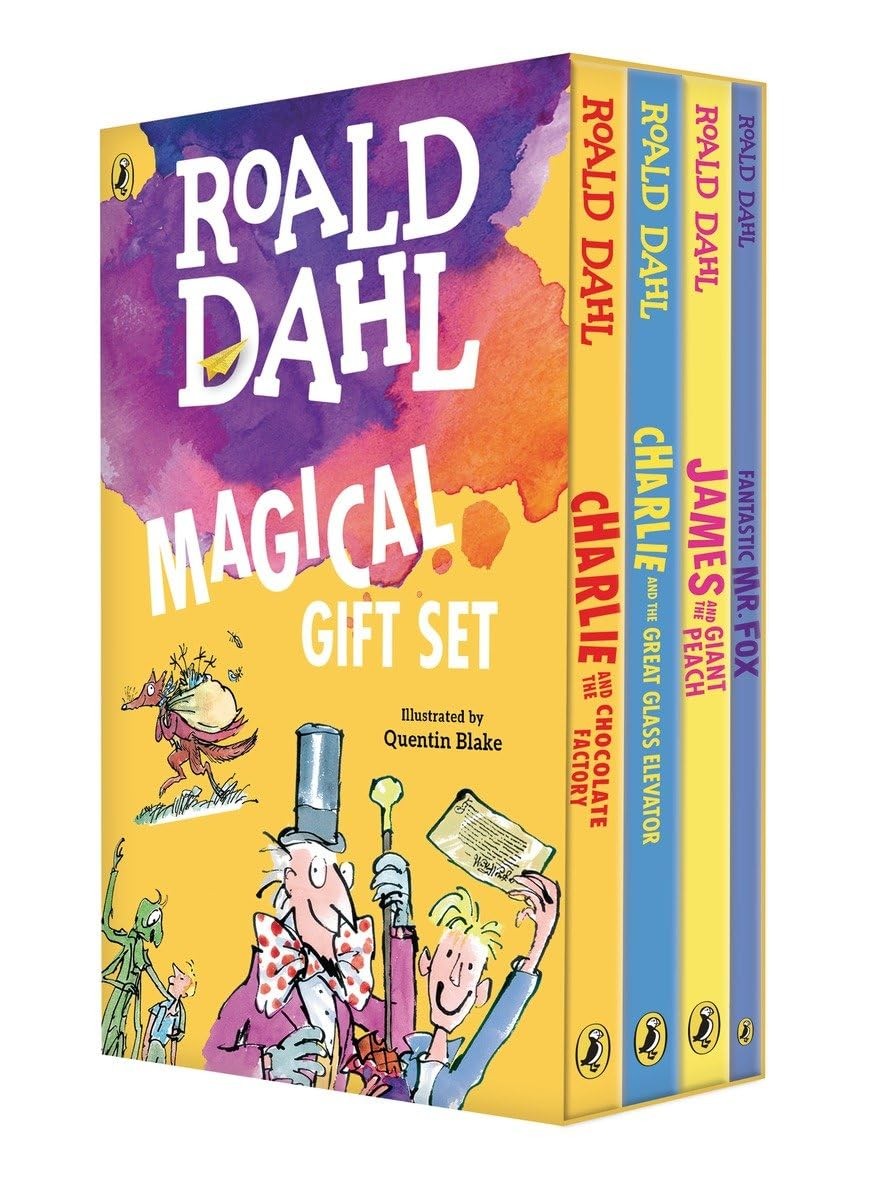 Roald Dahl Magical Gift Boxed Set (4 Books): Charlie and the Chocolate Facto…