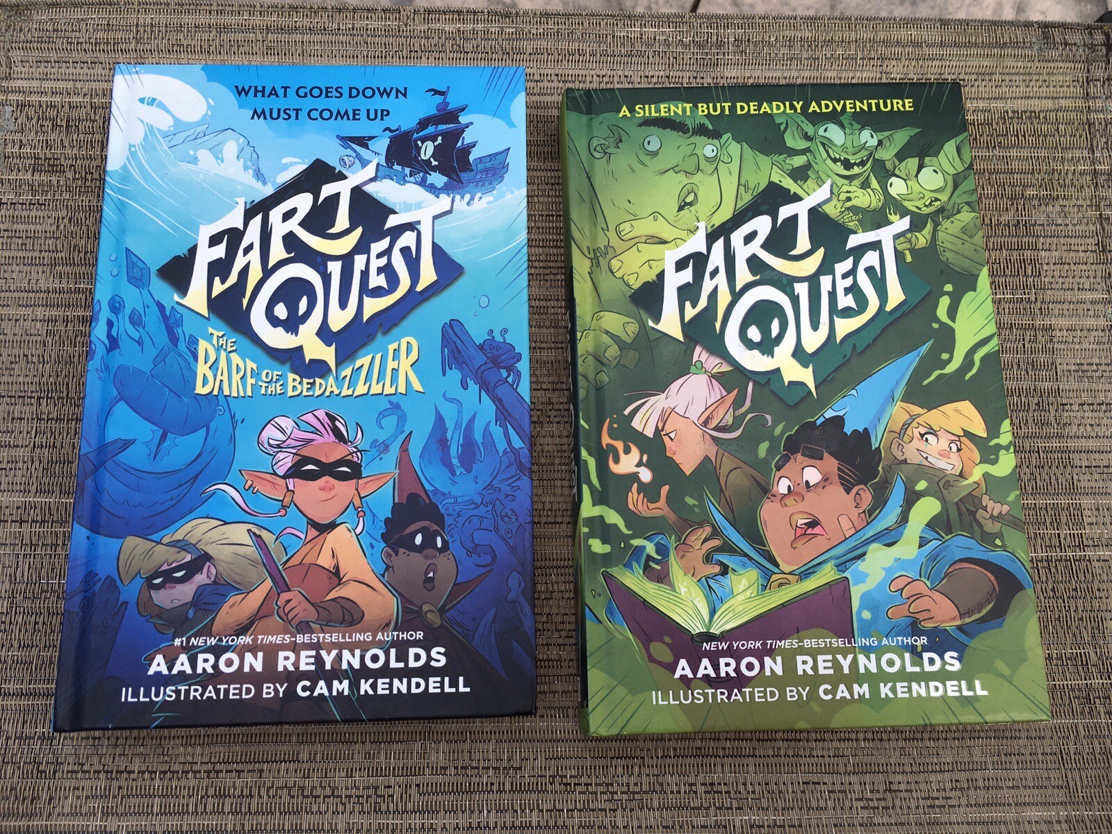 Fart Quest Series All 2 Books in Hardcover Reynolds Kendell Kids books Hardcover