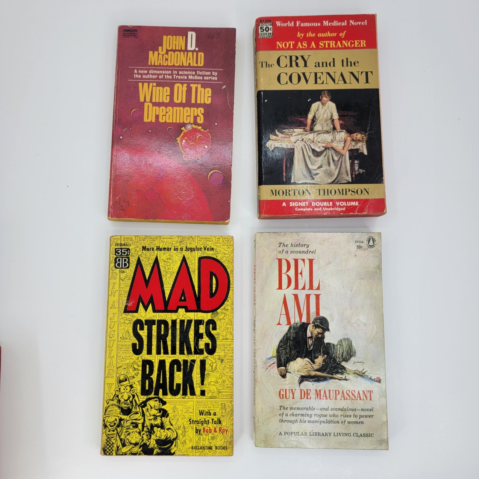 Lot of 11 vintage paperback books 1950s 1960s murder scifi humor mystery crime