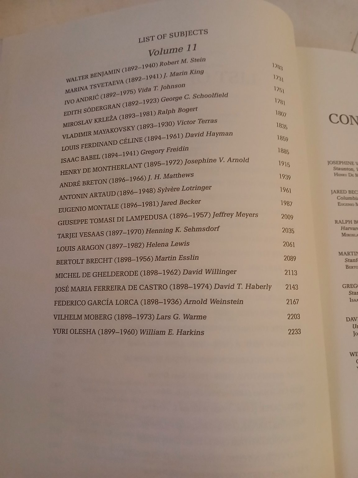 European Writers The Twentieth Century George Stade 1990 Volume 11