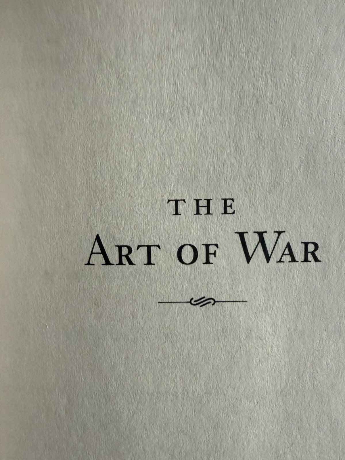 The Art Of War Sun Tzu – hardcover with dust jacket. – 227 pages