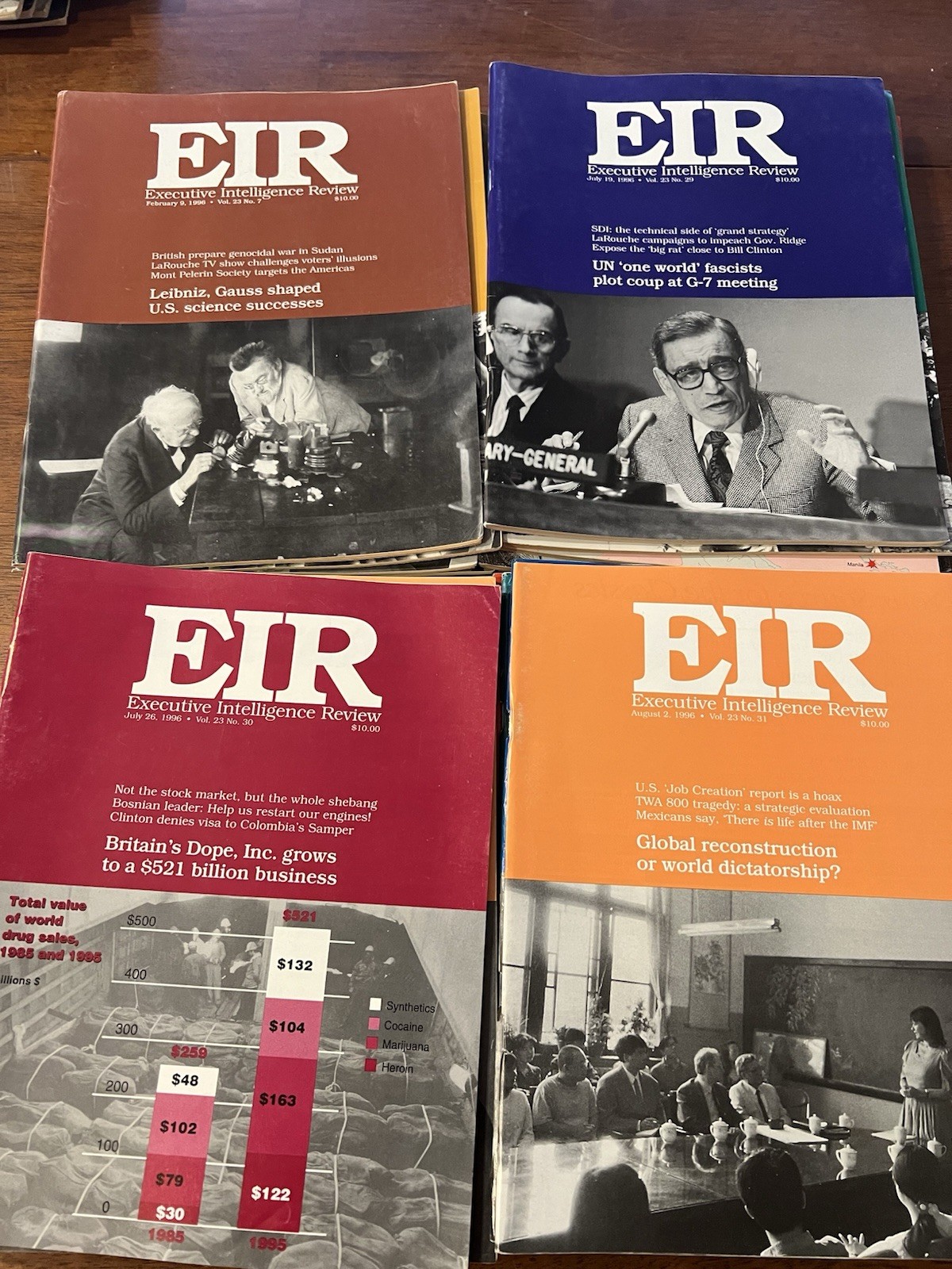 EIR Executive Intelligence Review 51 Issues 1996