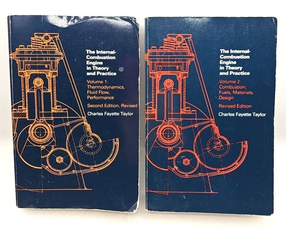 The Internal Combustion Engine In Theory And Practice Volumes 1 & 2 w/ 4 Inserts