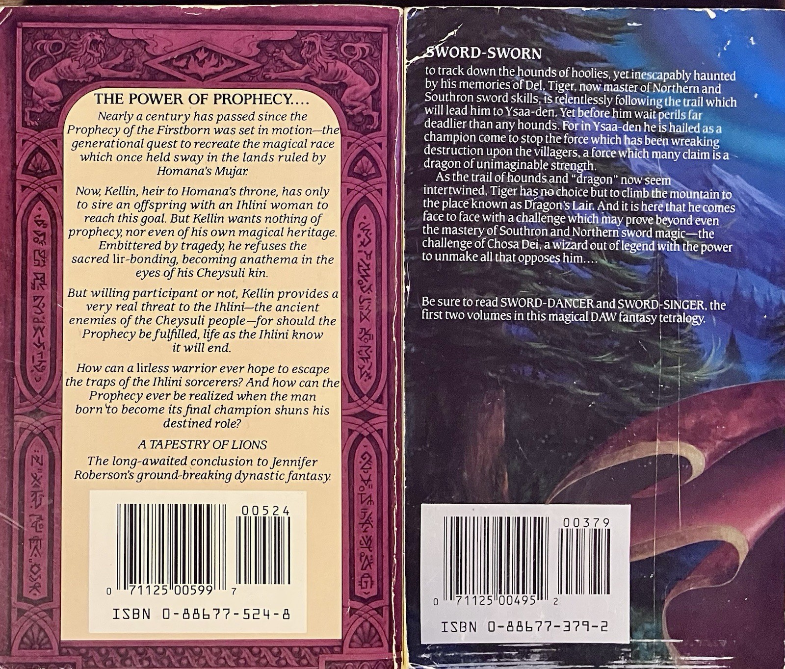 (5 pb) CHRONICLES of CHEYSULI / Sword-Dancer series by Jennifer ROBERSON
