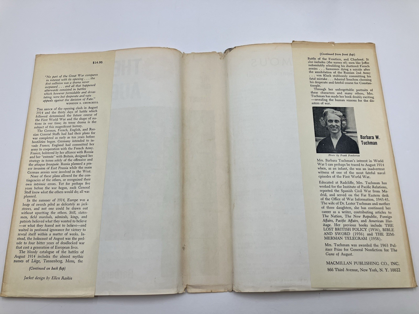 The Guns of August Barbara W. Tuchman Vintage 1979 World War 1 Hardcover DJ