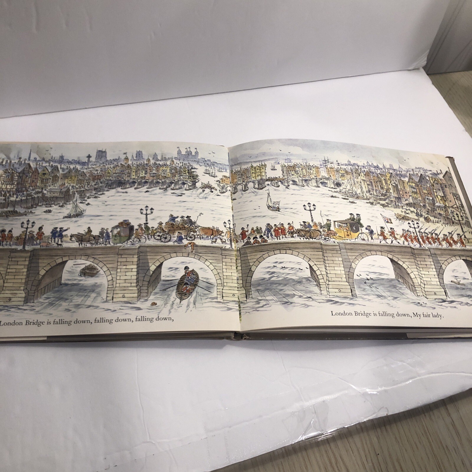 London Bridge Is Falling Down! Peter Spier First Edition 1967 HC w/ DJ VERY GOOD