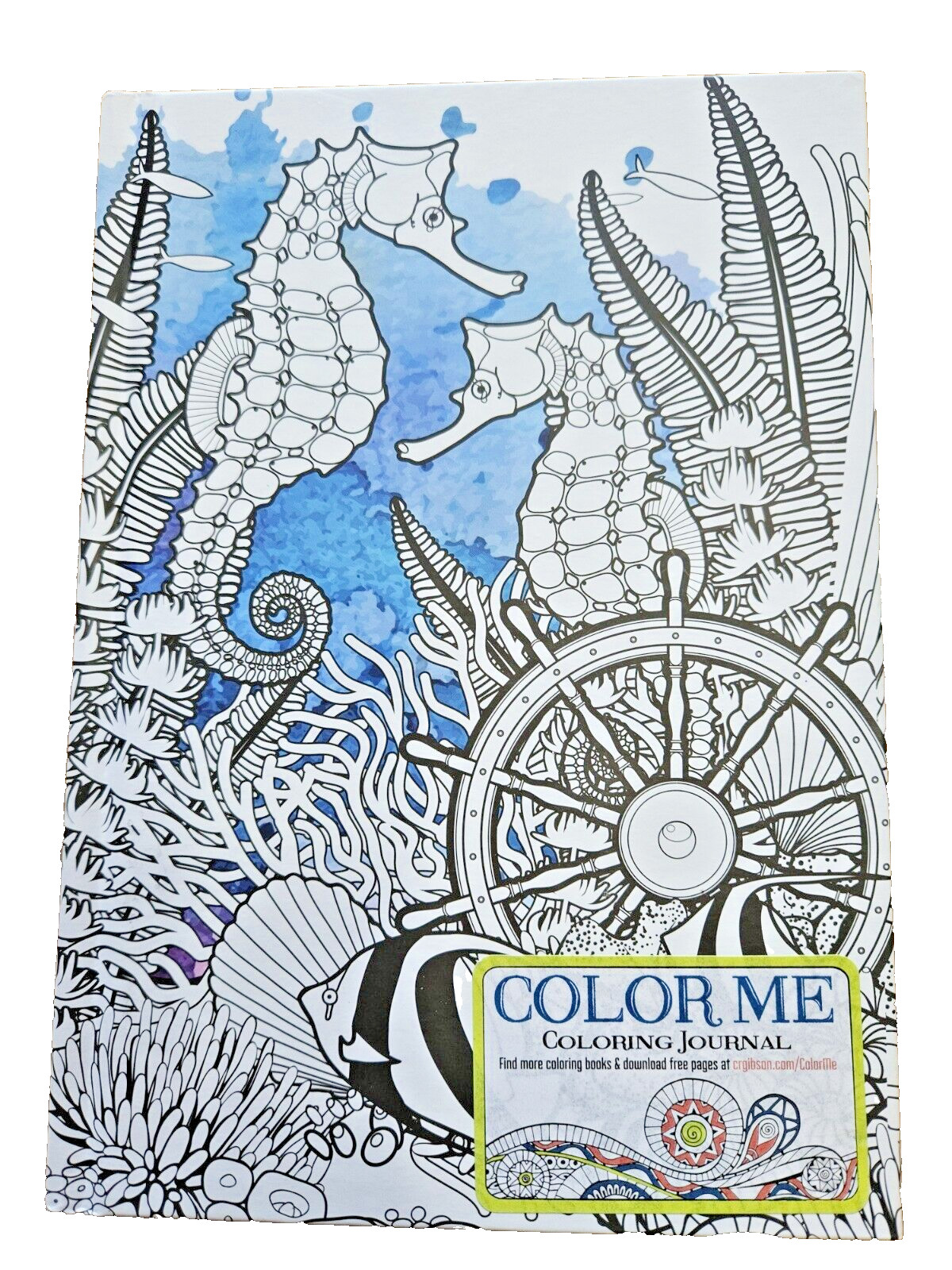 Color Me! Journal: Relax in The Ocean “Under The Sea” 6″ X 81/2″ Tall 160 Pages