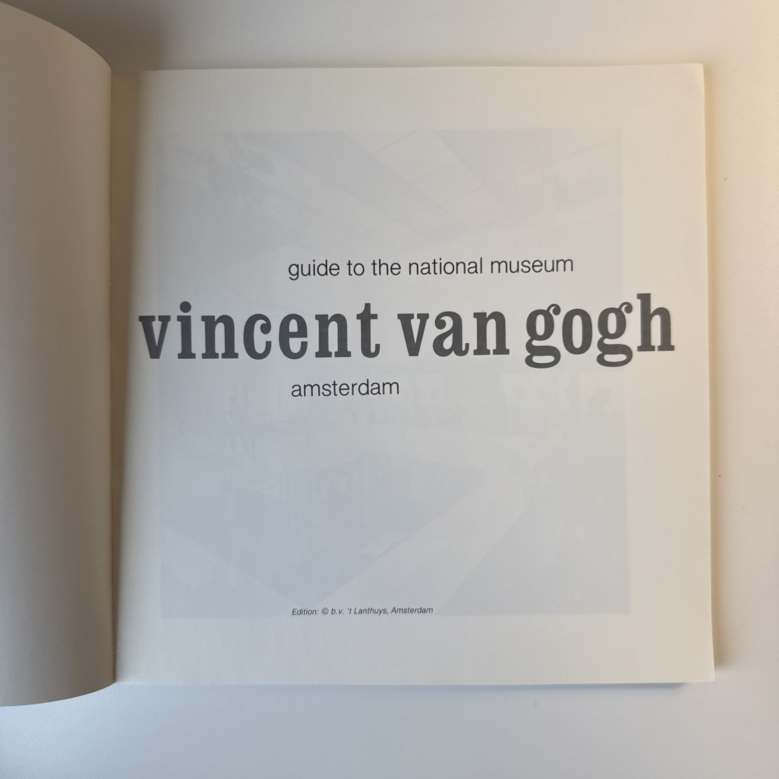 Vincent Van Gogh Paperback Rijksmuseum Amsterdam Official Guide Vintage