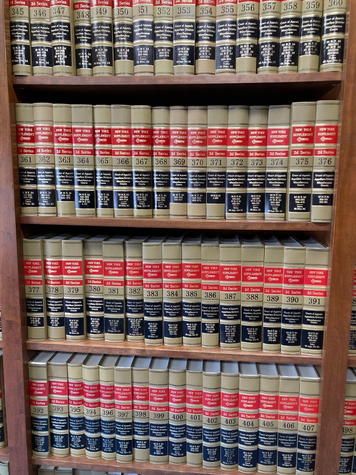 HUGE lot of New York Supplement 2d Law books. 840+ books-1953 HC $1.25 each book