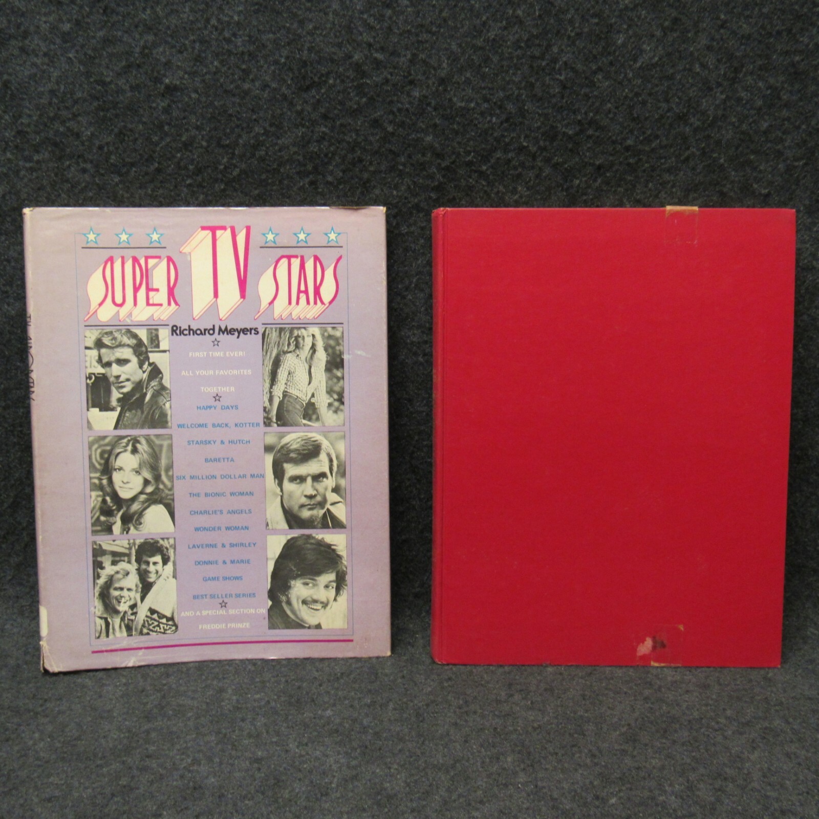 Super TV Stars By Richard Meyers 1977 Vintage Hardcover Book Drake Publishers