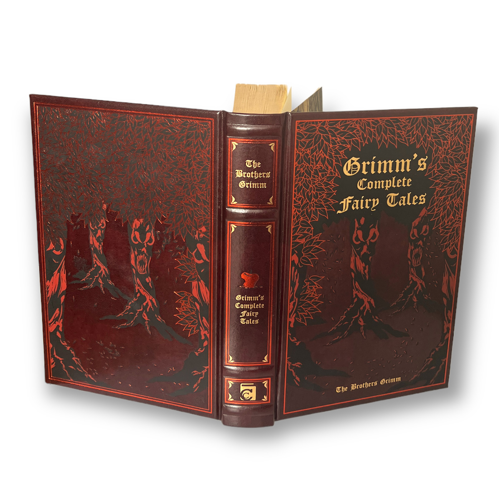 New GRIMM’S COMPLETE FAIRY TALES Deluxe Leather Bound Classics by Margaret Hunt