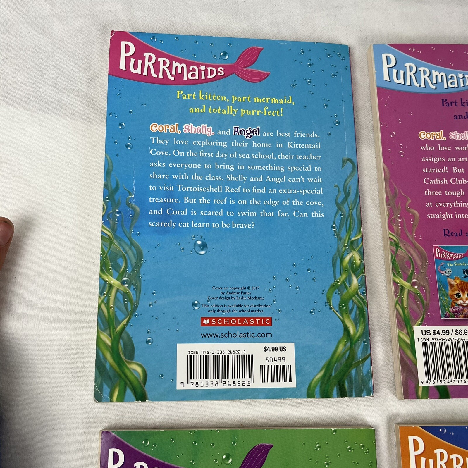 Purrmaids Books 1,2,3,4,5,8 Kitten Stories Ages 6-9