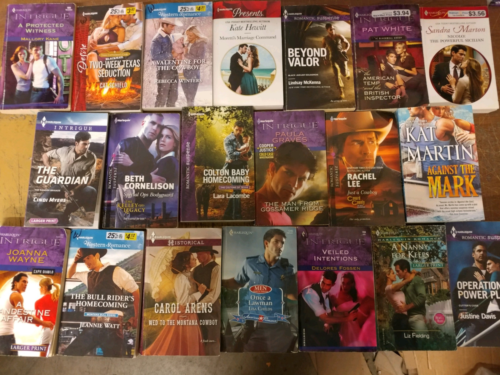 Lot of 20 Harlequin Romance Intrigue Suspense Special Intimate Book MIX UNSORTED