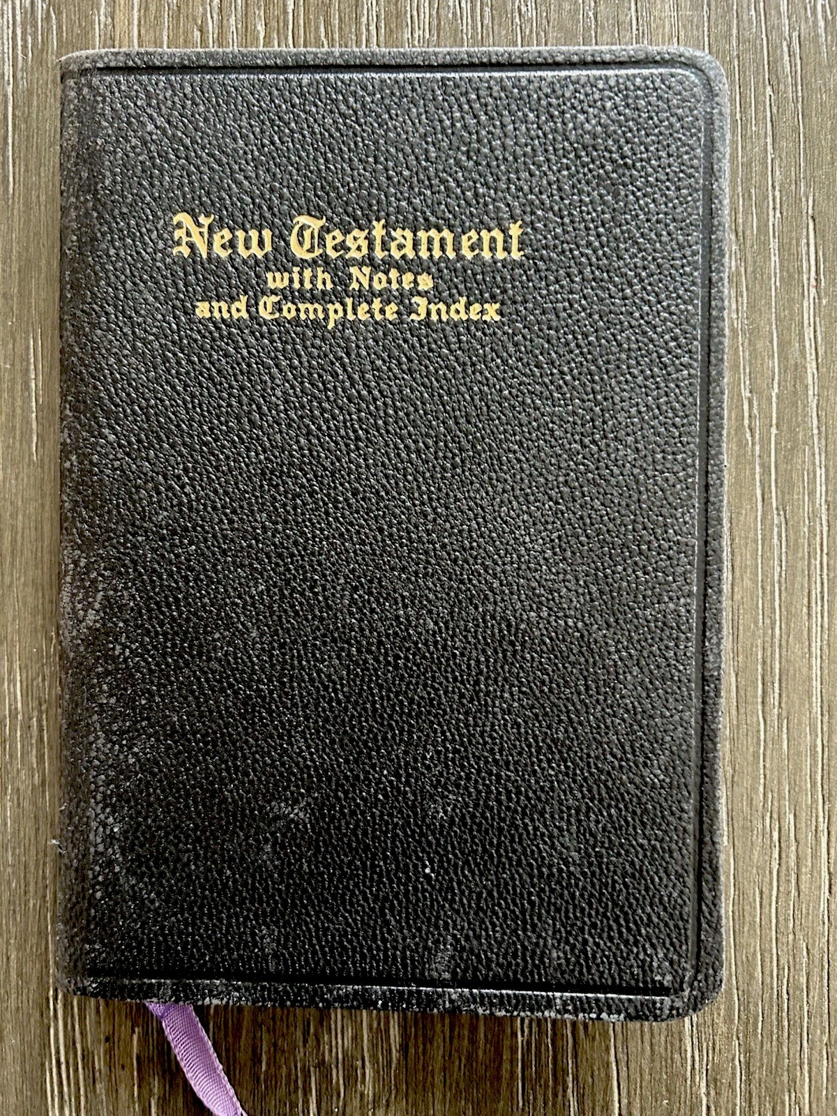Antique 1913 KJV New Testament with Notes Complete Index John C. Winston Leather