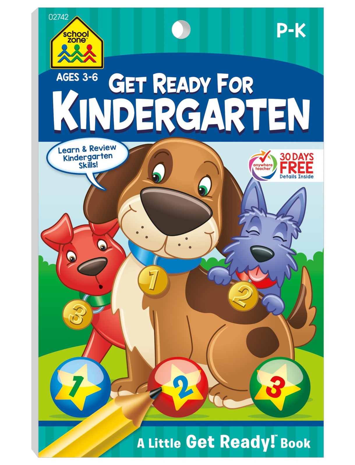 School Zone Get Ready for Kindergarten Workbook: 48 Pages, Pre-K, Preschool,…