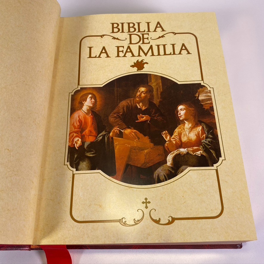La Santa Biblia De La Familia Editorial Alfredo Ortells Faux Leather Bound Bible