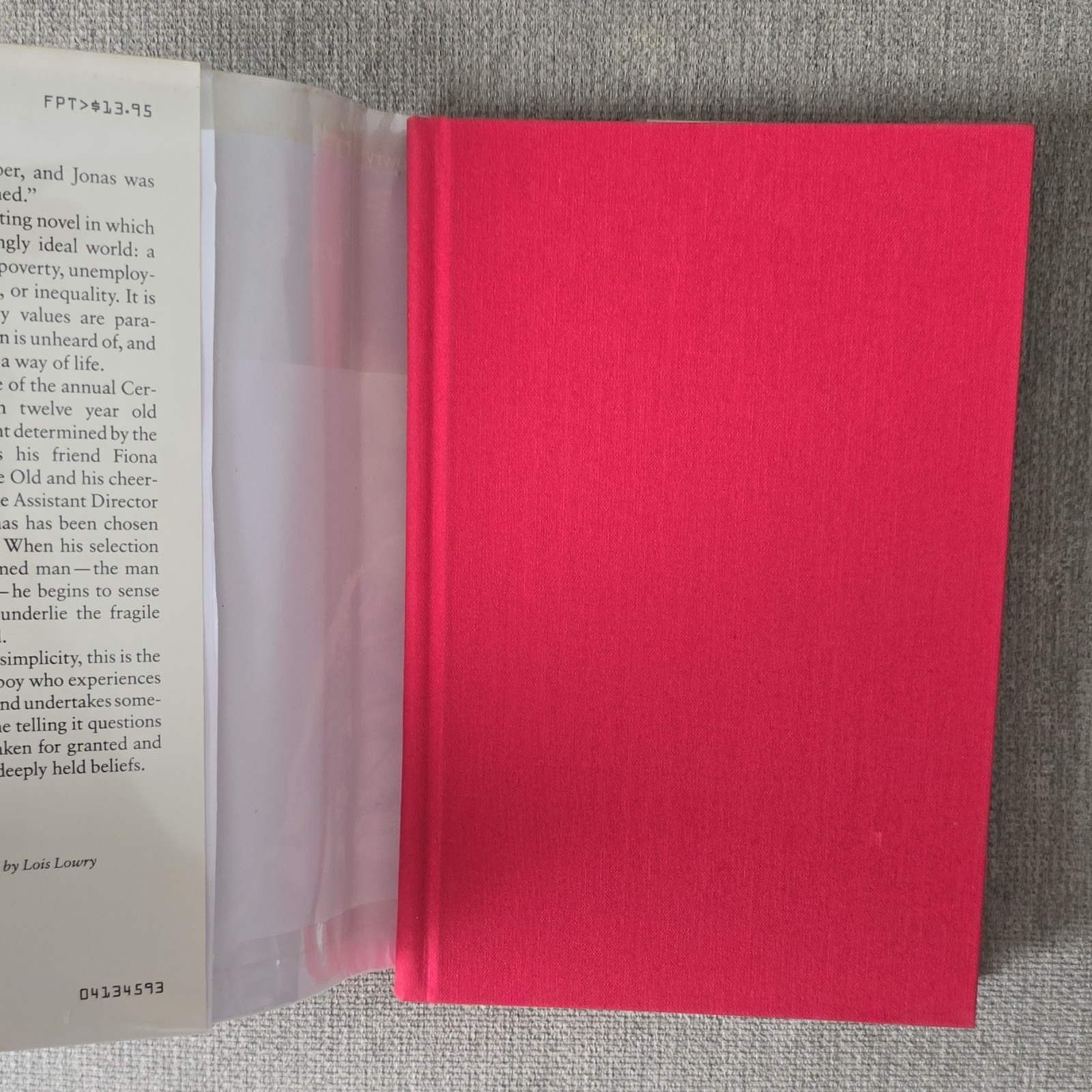 Signed 1993 The Giver by Lois Lowry Hardcover Houghton Mifflin Signed DJ