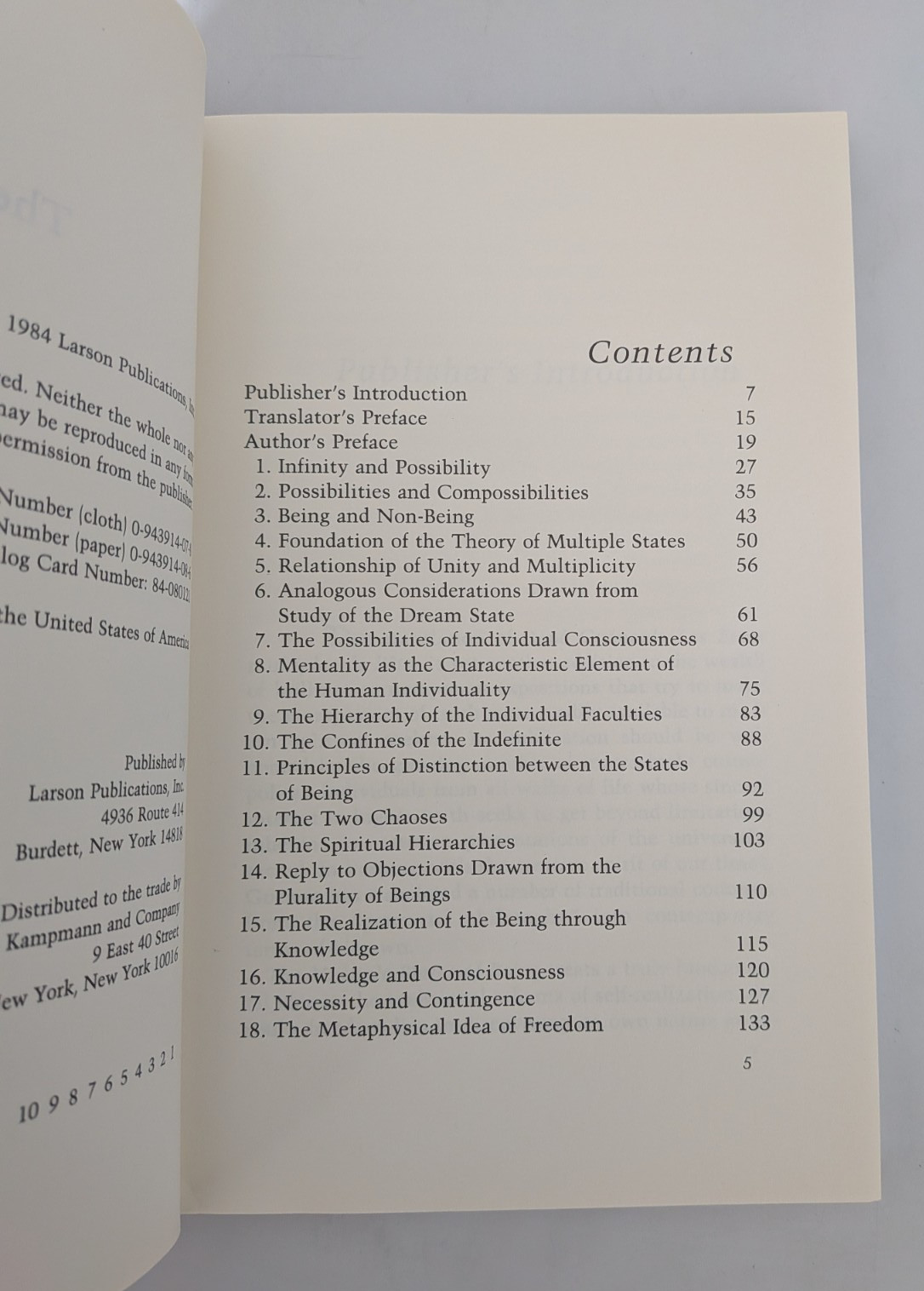 The Multiple States of Being by Rene Guenon (1984, Hardcover)