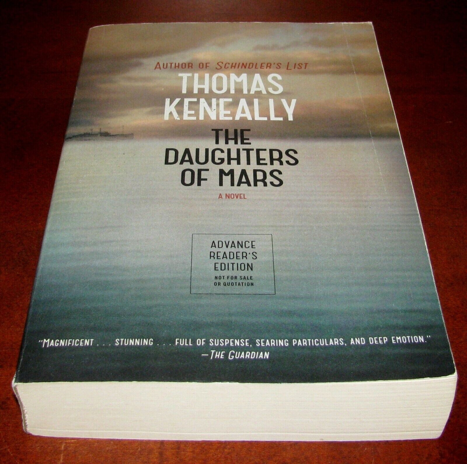Daughters of Mars Thomas Keneally ARC Advance Reader Copy Atria Books 2013