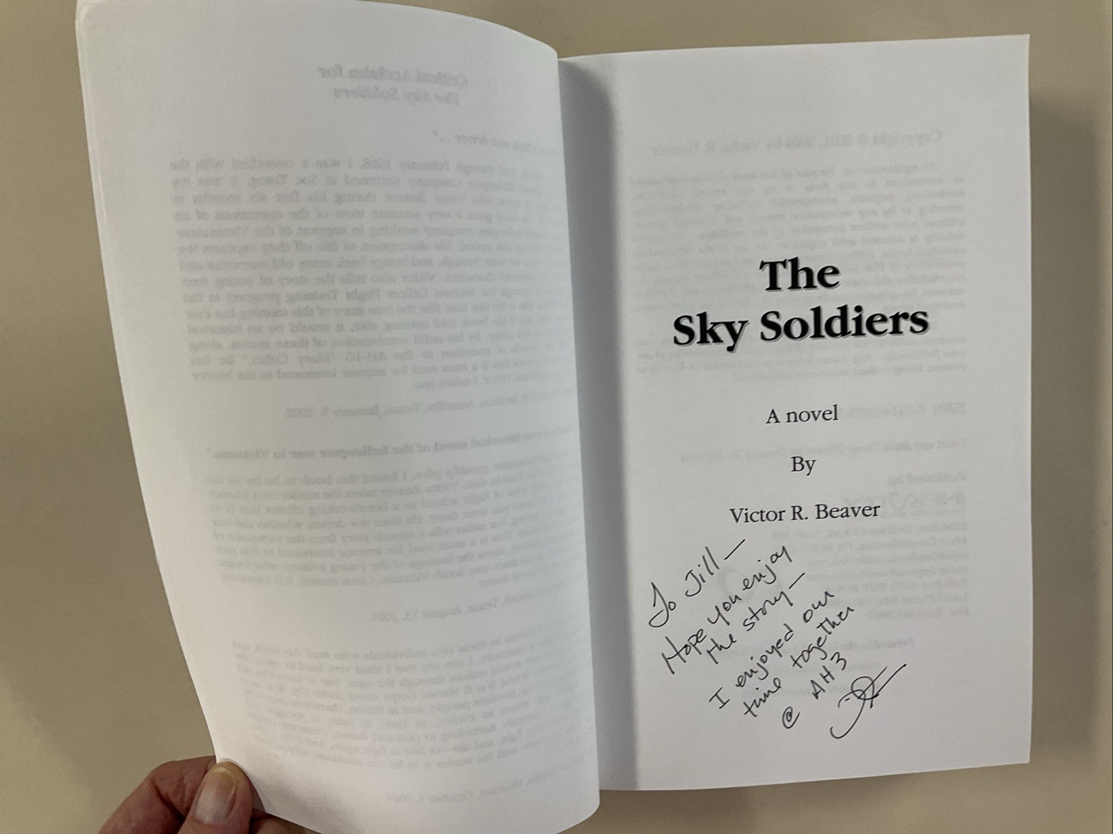 Sky Soldiers by Victor R Beaver SC 2004 Vietnam War Fiction Novel Infinity Pub