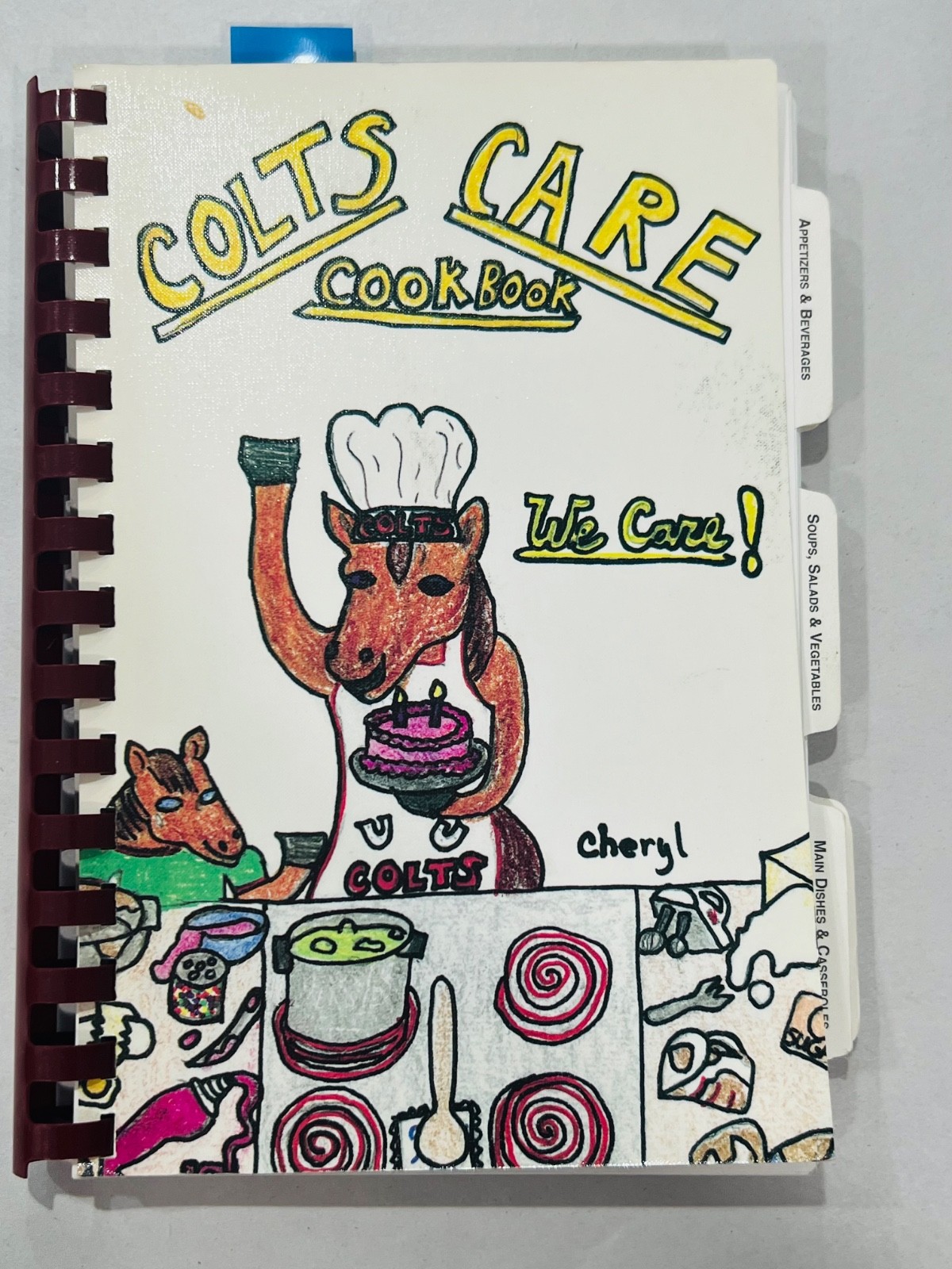 Spiral Bound Cookbook Colts Care Brookwood Elementary Snellville Georgia GA
