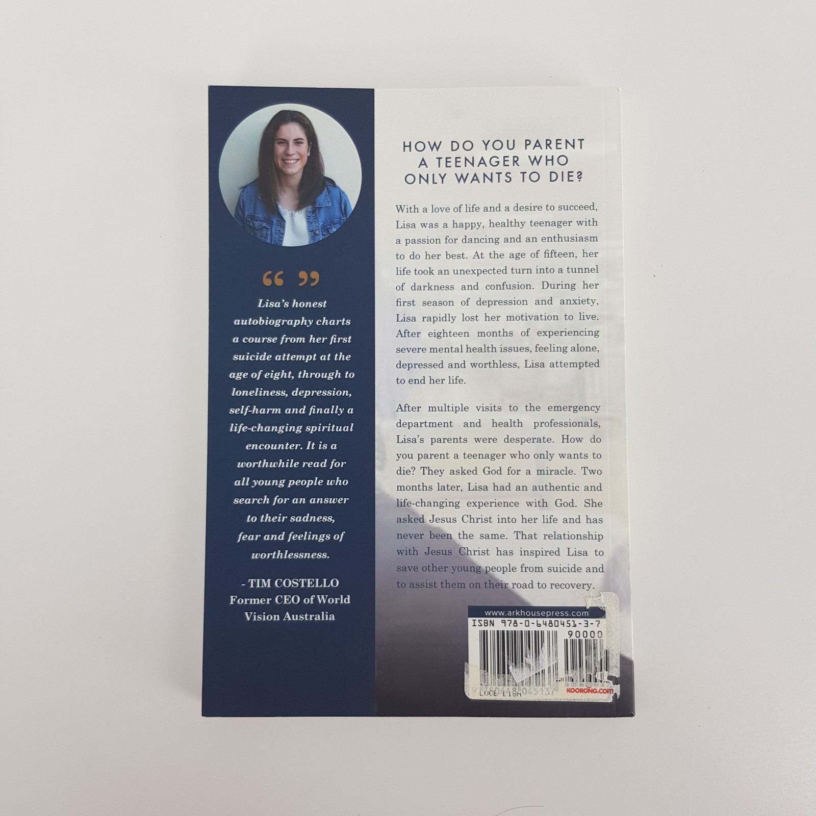 Saved By Suicide By Lisa Luce (Med PB 2017) Mental Wellness Depression Religion
