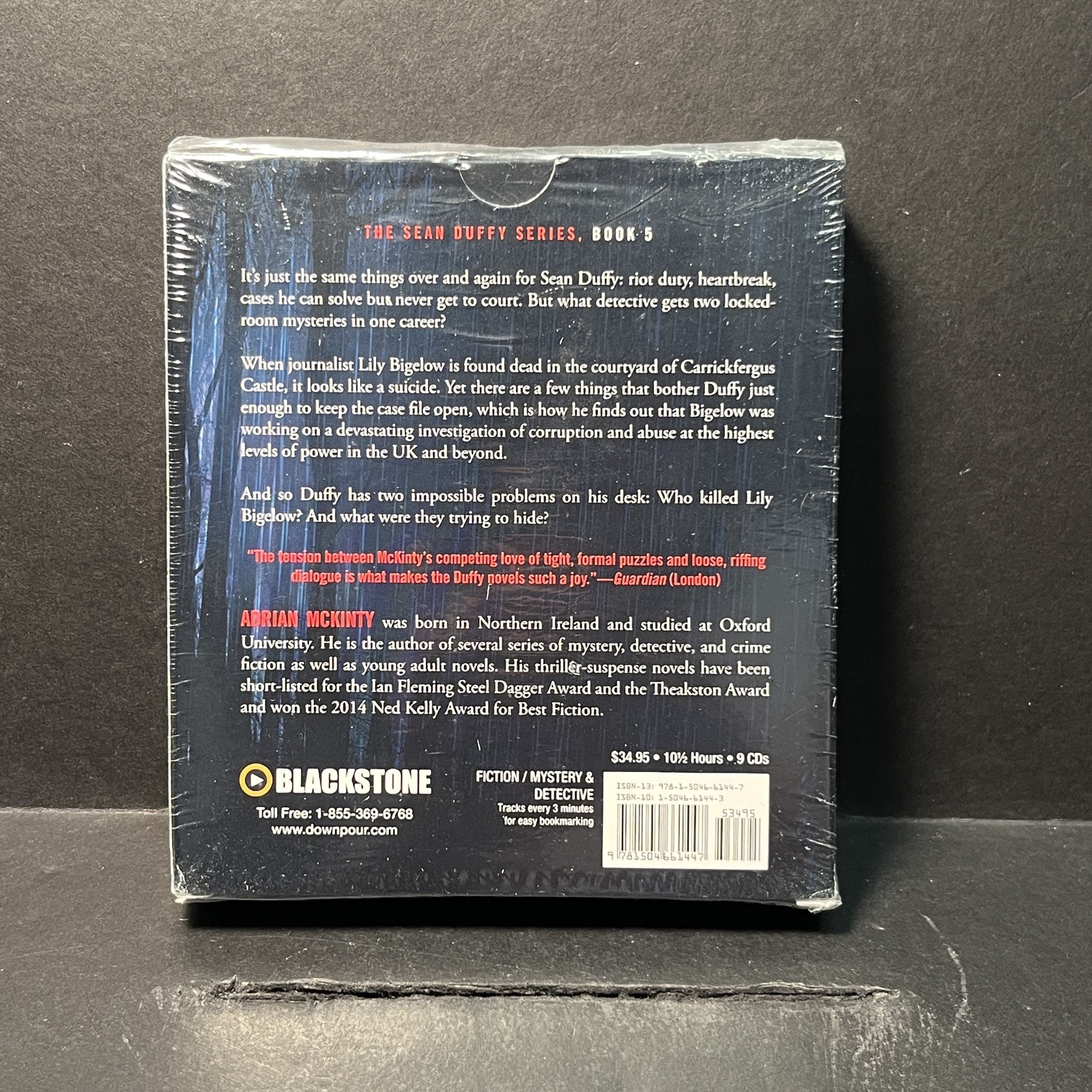 ADRIAN MCKINTY — RAIN DOGS (2016) Sealed 9xCD Audiobook Sean Duffy BLACKSTONE