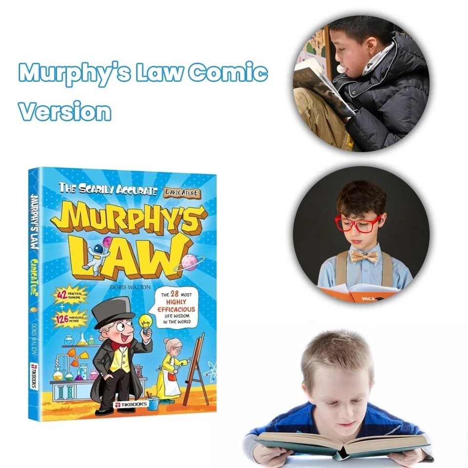 Murphy’s Law Learning Book for Kids 8-12 with 128 Pages Paperback Illustrated TL
