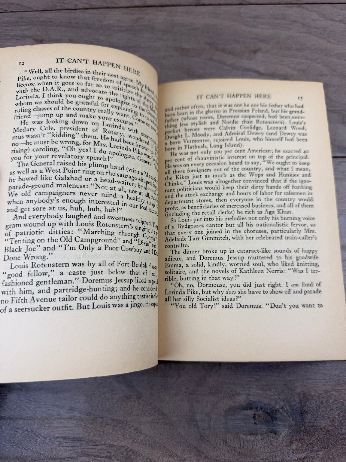 It Can’t Happen Here Sinclair Lewis 1935 Collier Political Satire Novel