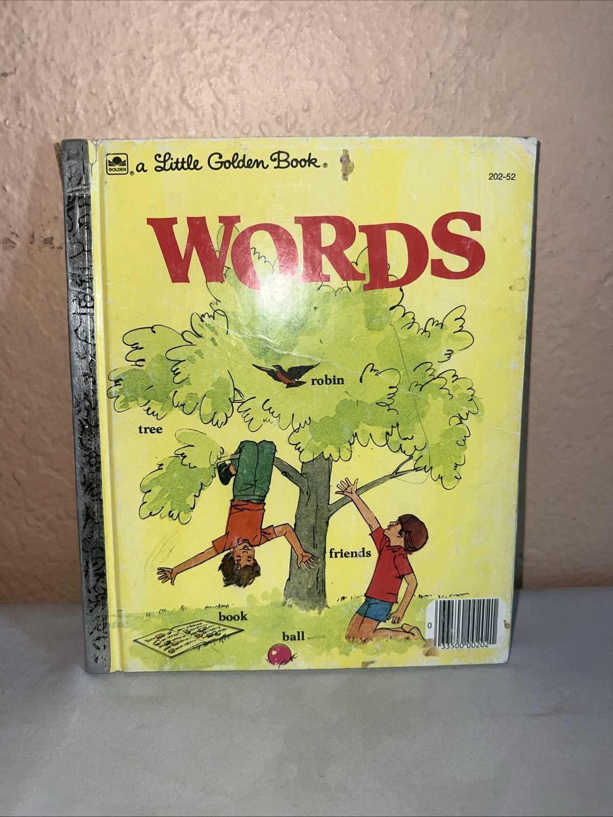 The Golden Book Of Words Big Golden Book 1976 – Vintage Children’s – Rare -HC