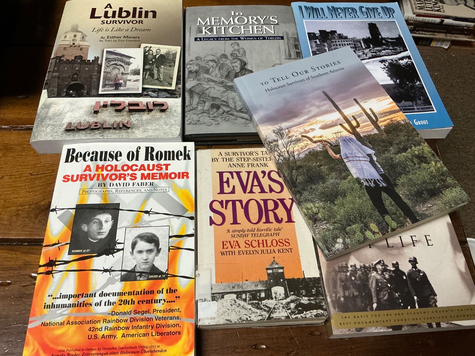 ** SIGNED ** WWII Holocaust Survivor Stories ** (Lot of 7) ** Eva Schloss **