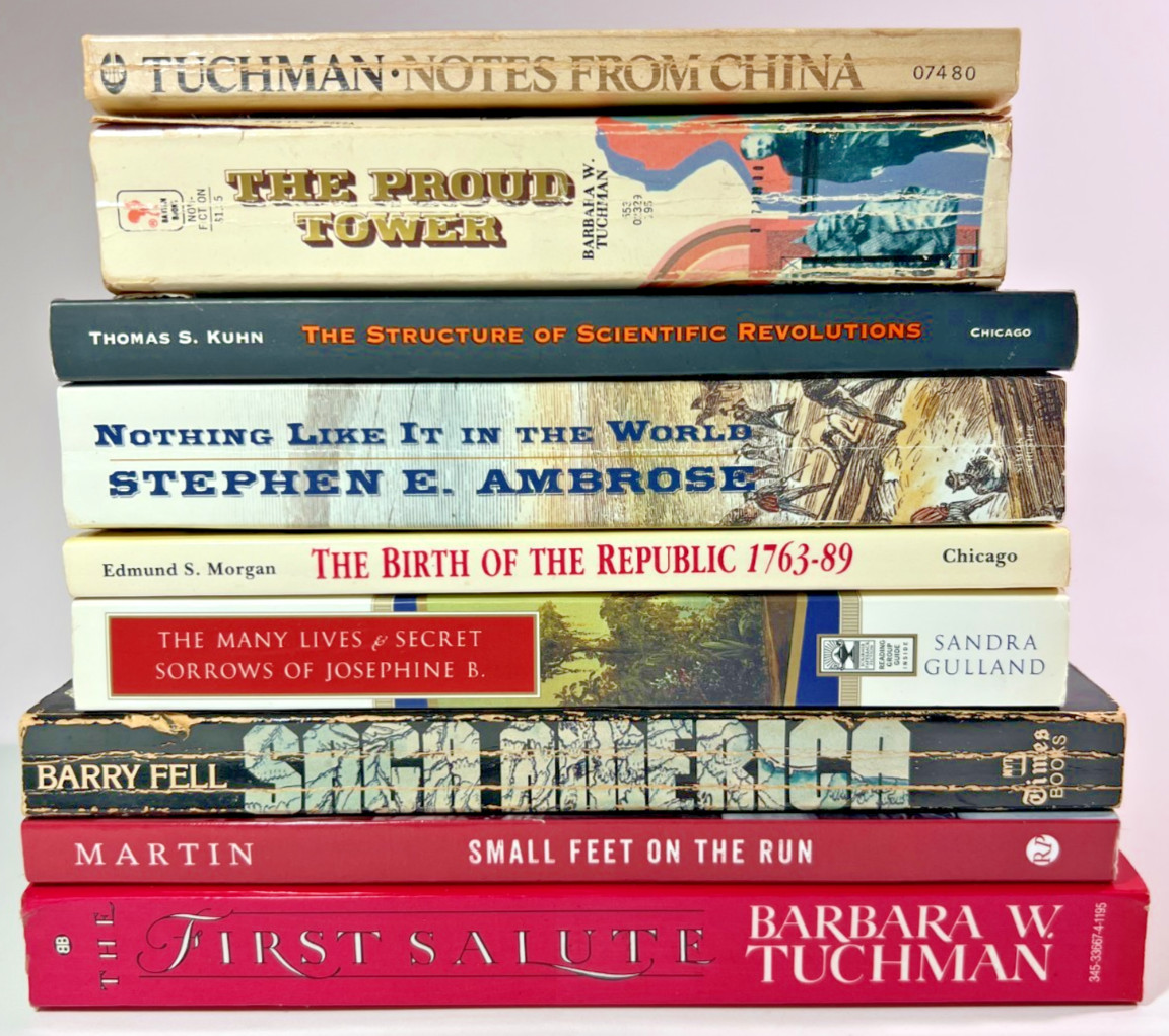 History Nonfiction Vintage Paperback Lot x9 Barbara Tuchman Stephen Ambrose