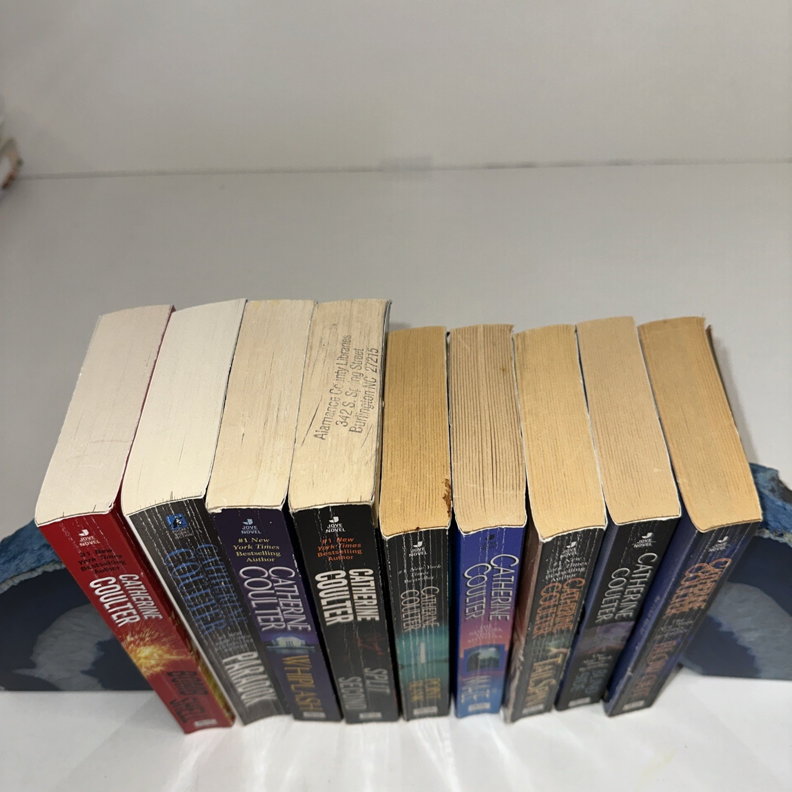 LOT OF 9 CATHERINE COULTER SUSPENSE NOVELS 8 in the FBI Thriller Series+1 Other