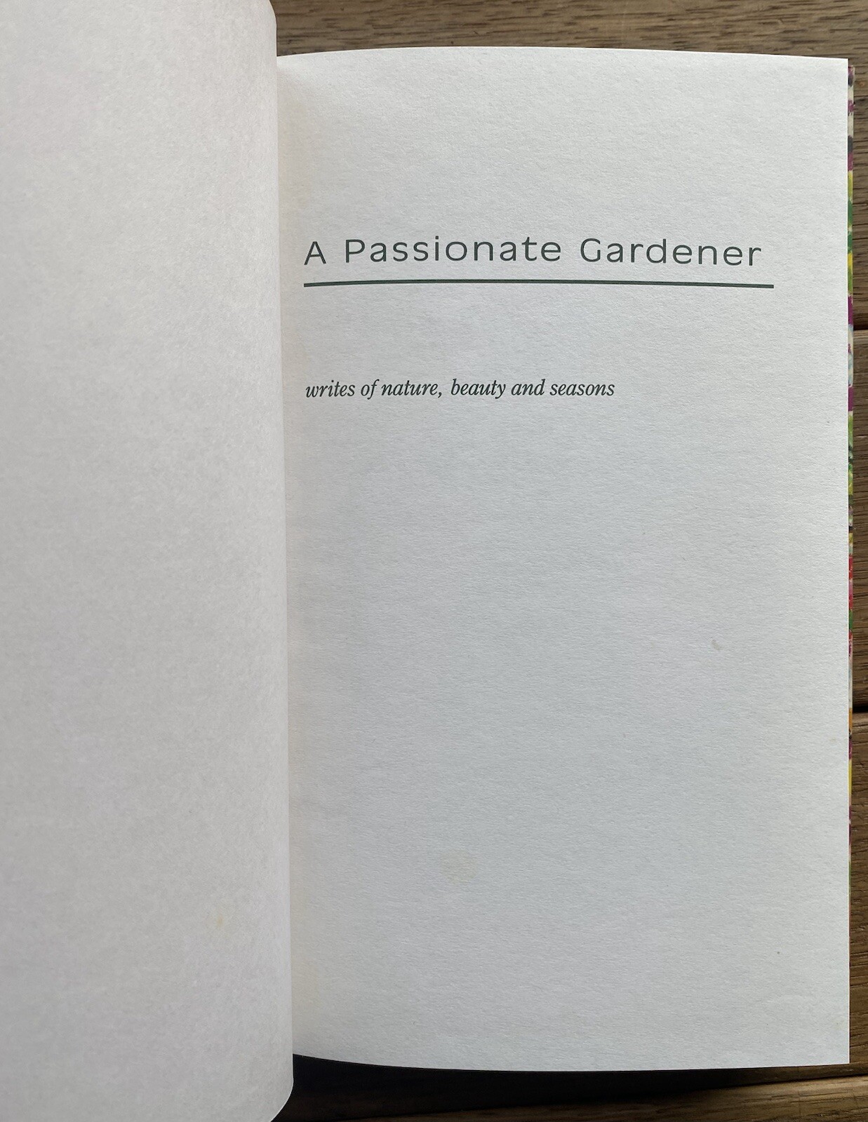 A Passionate Gardener by Ninette Dutton (1990 First Edition HCDJ)