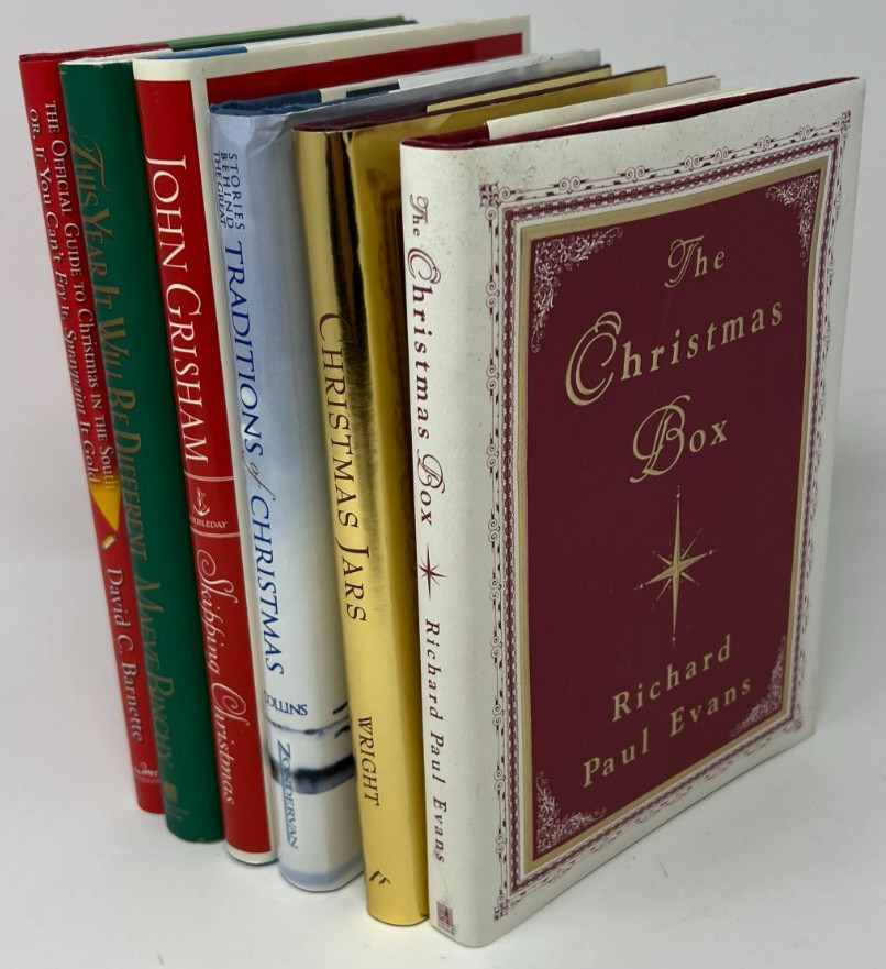 Christmas Books by Evans, Wright, Collins, Grisham, Binchy & Barnette – 6 HC/DJs