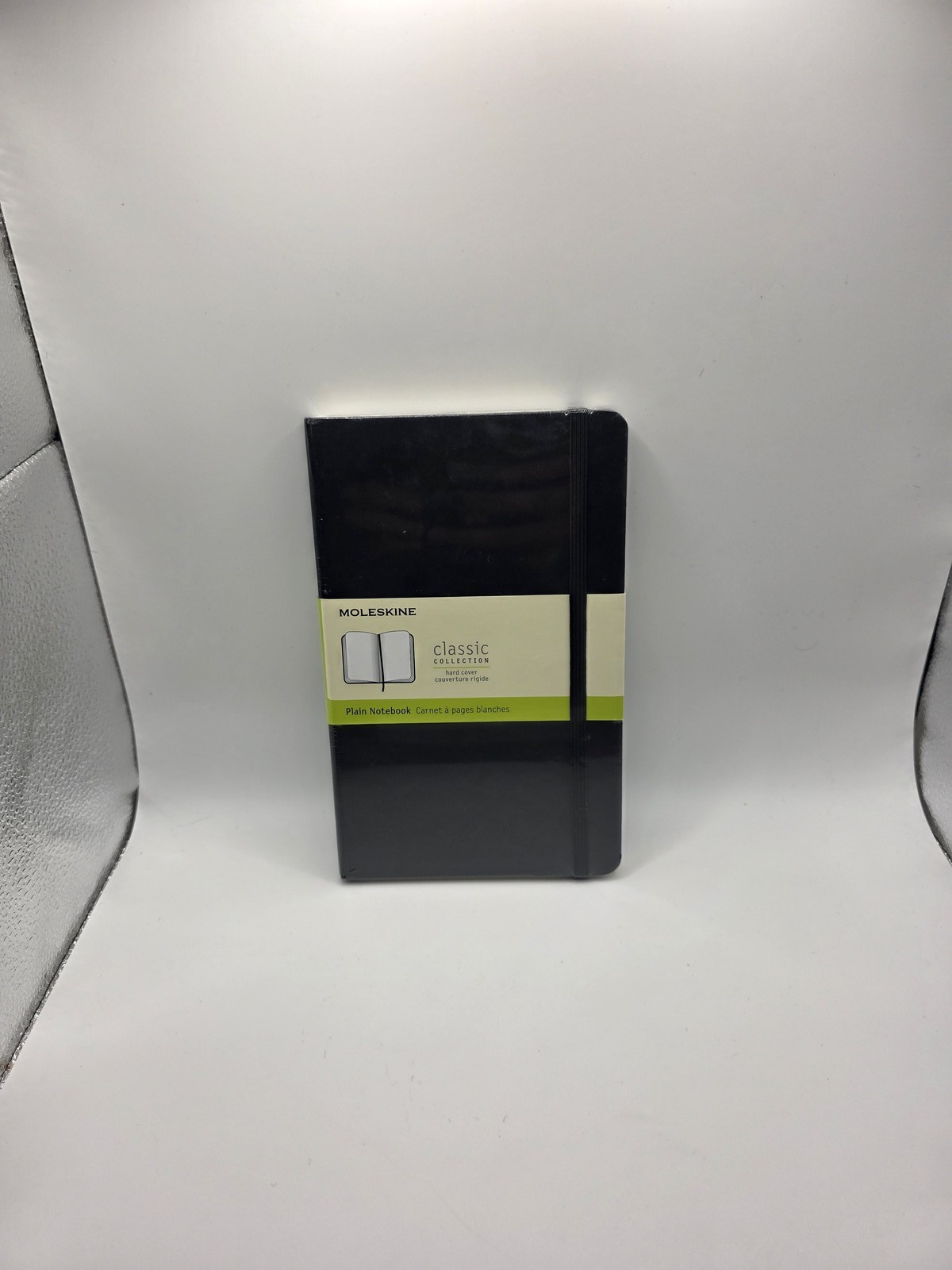 Moleskine Classic Notebook, Large Plain Black Hard Cover 5 X 8.25 inches