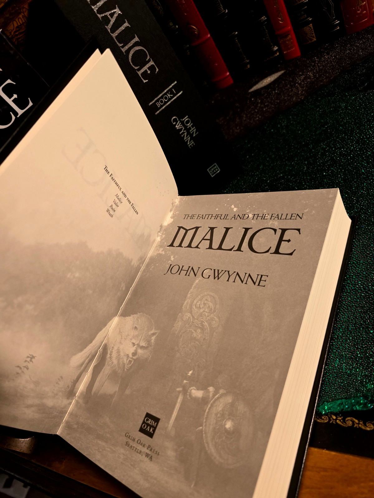 Malice & Valor (Faithful Fallen); John Gwynne; Grim Oak SIGNED NUMBERED + RIGHTS