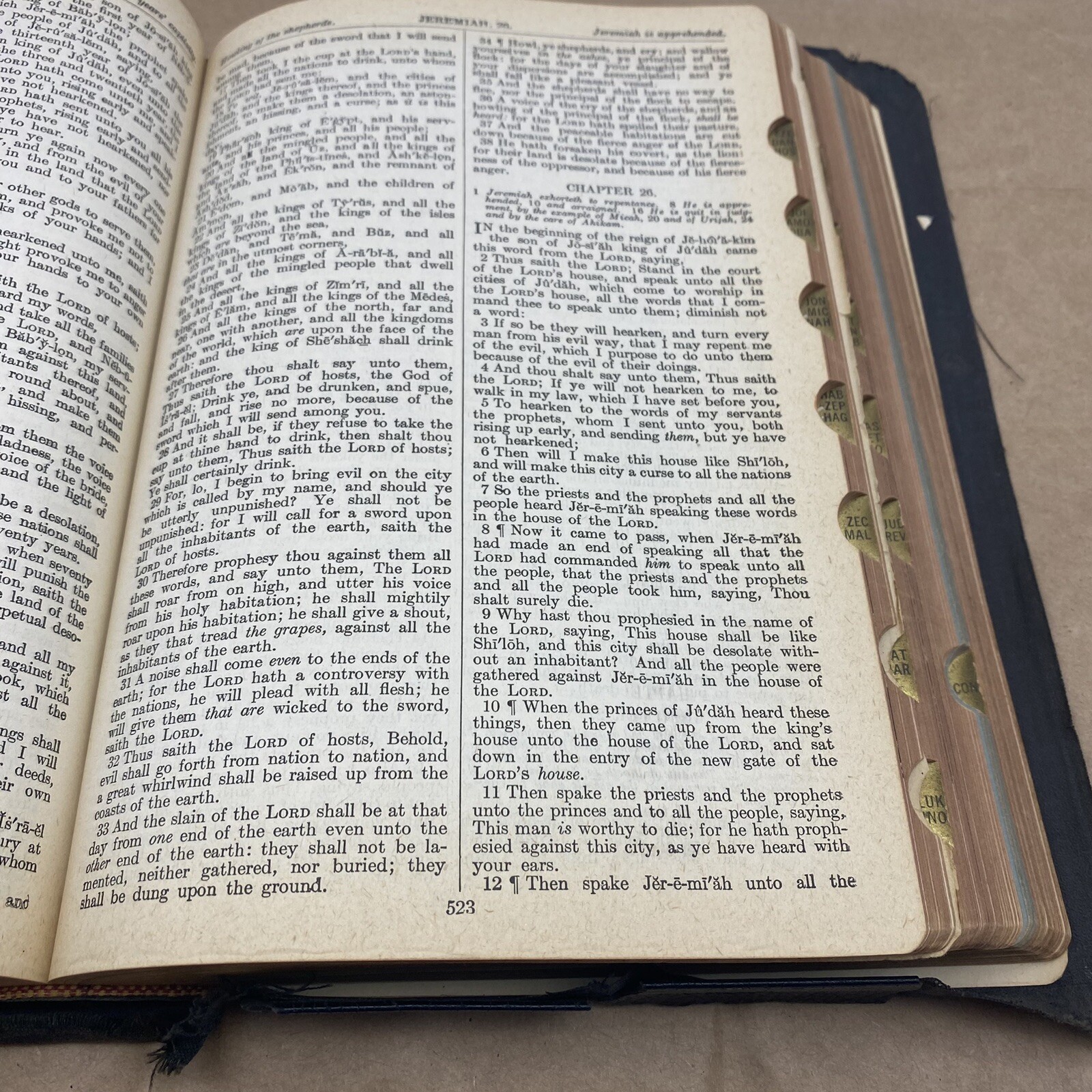 Holy Bible, The Inspirational Bible KJV 1941 Leather Thumb Index John A. Dickson